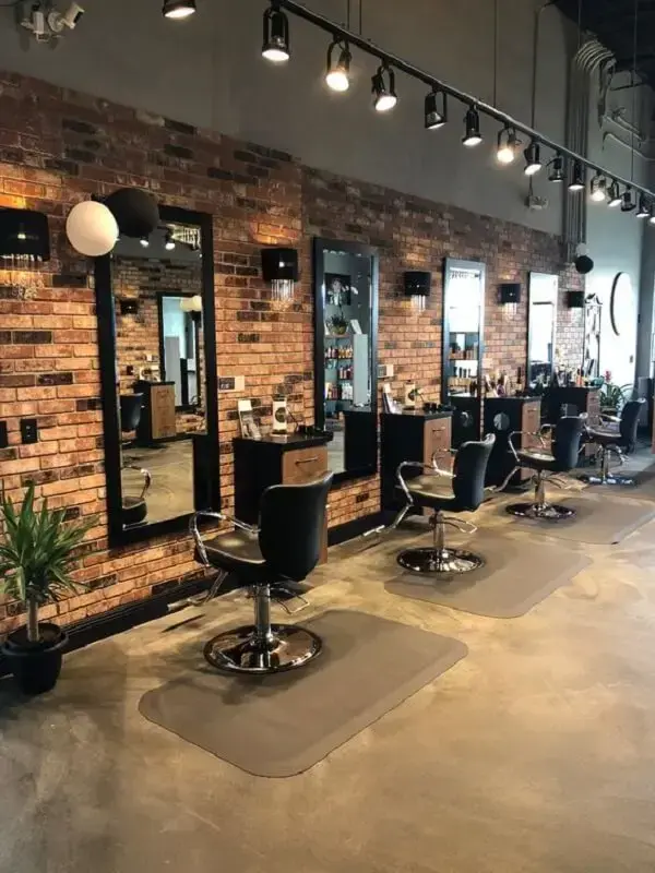 Interior da barbearia
